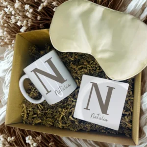 Personalized Gift - Mug - Coaster - Champagne Sleep Mask