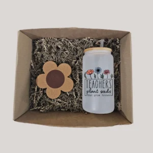 Personalized Gift - Frosted Glass Can 475ml - Coaster