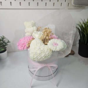 Flower - Bear- Heart-Bouquet Soya Candles – Scented