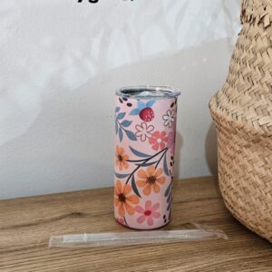 Pink Flower Blossom Tumbler 15oz - 450ml