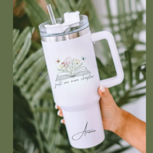 Tumbler 40oz - 1200ml - Personalized - 2 sided - Book Lover