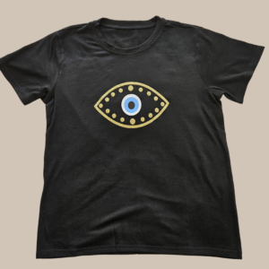 Greek Evil Eye - Black T-Shirt