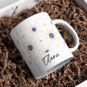 Greek Evil Eye Personalized Mug 11oz - 325ml