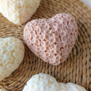 Heart Floral Soya Candle - Scented- 100ml