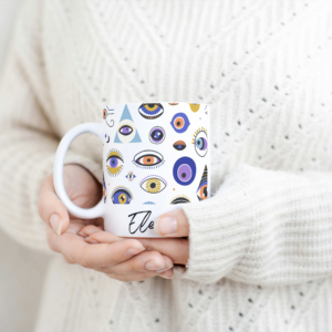 Greek Evil Eye Personalized Mug 11oz - 325ml