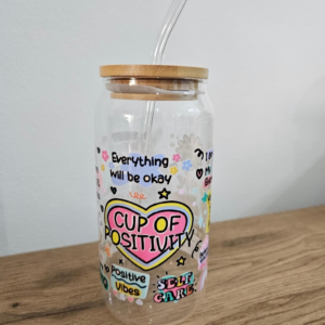 Glass Can - Cup of positivity
